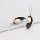 Bud Earrings White Freshwater Pearls