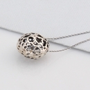 Lace Pod Necklace Silver 