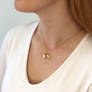 Acorn Necklace Gold Plate