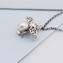 Honey Bee Necklace Silver