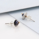 Caviar Studs with Freshwater Pearl Silver