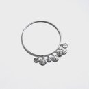 7 Leaf Disk Bangle Silver  