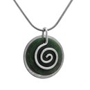 Greenstone Spiral Pendant