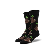Men's Socks Sloth Black-artists-and-brands-The Vault