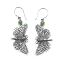 Pounamu Puriri Moth Earrings