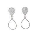 Droplet Stud Earrings Silver