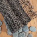 Possum Merino Scarf Black & Natural