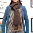 Possum Merino Scarf Black & Natural