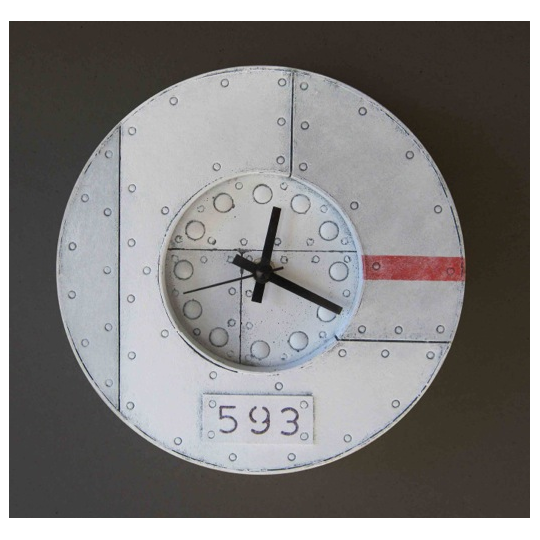 Round Industrial Clock