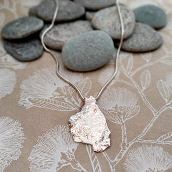 Reticulated Silver Nugget Pendant