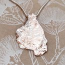 Reticulated Silver Nugget Pendant