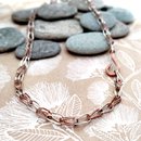 Foxtail Chain Necklace Silver Copper