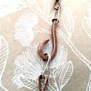 Foxtail Chain Necklace Silver Copper