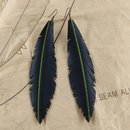 Up-Bicycled Feather Earrings Xtra Large
