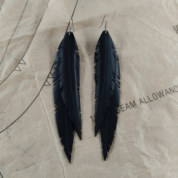 Double Feather Jacinda Earrings