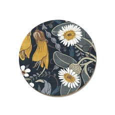 Kowhai & Daisy Coaster Single-artists-and-brands-The Vault