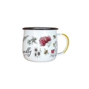 Enamel Mug Bee Friendly Flowers