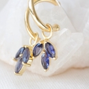 Lolite Cornflower Hoops Gold Plate