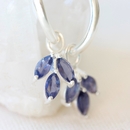 Lolite Cornflower Hoops Silver