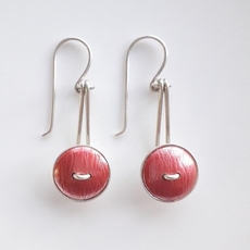 Mixed Metal Drop Earrings Copper Silver-jewellery-The Vault