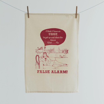 False Alarm Tea Towel