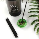 Glass Incense Holder Green