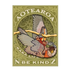 Kaka Life Stamp A4 Print-artists-and-brands-The Vault