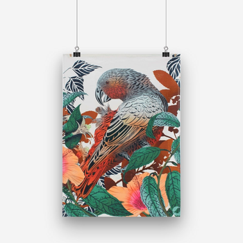 Flox Kakariki and Hibiscus Tea Towel