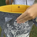 Rangiora Grey & Yellow Shoulder Tote