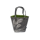 Toetoe Grey & Green Shoulder Tote