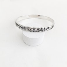 Kowhai Bangle Silver-jewellery-The Vault