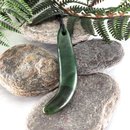 Pounamu Pendant Simple Kuru Kapeu 