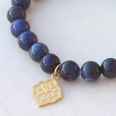 Sodalite Bracelet Gold Plate Balance