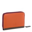 Zip Round Fan Card Holder Chianti