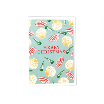 Seashells Merry Christmas Card Littles