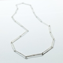 Thin Mekameka Necklace Silver