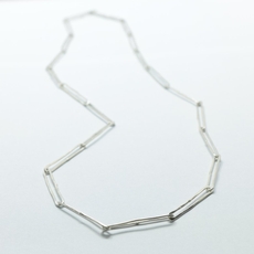 Thin Mekameka Necklace Silver-artists-and-brands-The Vault