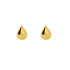 Droplet Studs 14ct Gold Plate-jewellery-The Vault