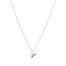 Duette Blue Topaz Pendant Silver