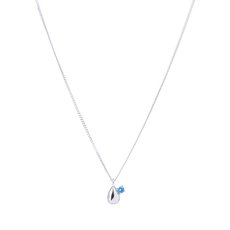 Duette Blue Topaz Pendant Silver-jewellery-The Vault