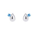 Duette Blue Topaz Studs Silver