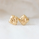 Gratitude Studs Gold Plate