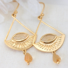 Shine Your Light Earrings Gold Plate-jewellery-The Vault