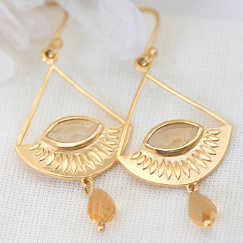 Shine Your Light Earrings Gold Plate