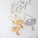 Shine Your Light Earrings Gold Plate