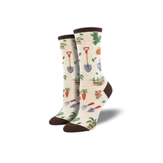 Woman's Socks Hoe Down Ivory Heather-artists-and-brands-The Vault