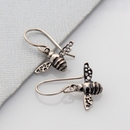 Mini Bee Earrings Silver