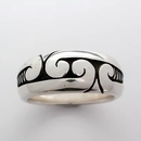 Four Koru Ring Silver