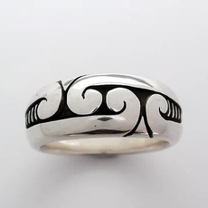 Four Koru Ring Silver-jewellery-The Vault