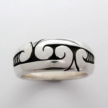 Four Koru Ring Silver